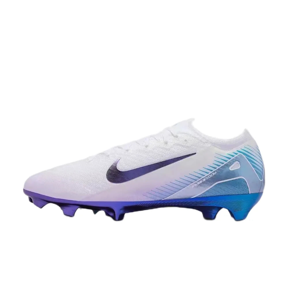 Nike Mercurial Vapor 16 Elite LV8 Ανδρικά παπούτσια ποδοσφαίρου FG – Μαλακά, Άνετα, Για φυσικό χλοοτάπητα, Λευκό/Μπλε HV4887-100
