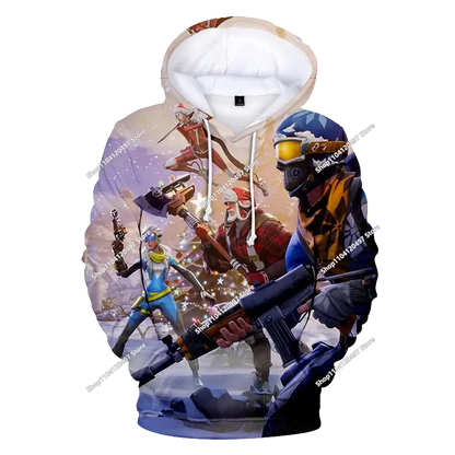 Lastenvaatteet syksyinen collegepaita T-paita huppari uusi Fortnite lasten rento asu mukavat streetwear-vaatteet
