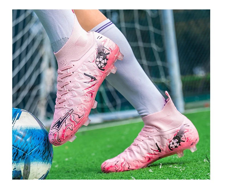 Chaussures de football professionnelles pour hommes, crampons de football, chaussures de football originales pour terrain intérieur, bottes d'entraînement sur gazon TF/FG, baskets