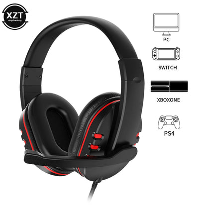 Wired Gaming Headset with Microphone Noise Cancelling Headphones for PC PS5 PS4 Xbox Nintendo Switch