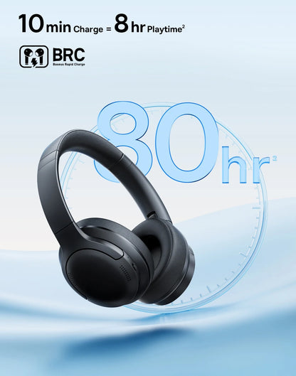 Baseus Wireless Bluetooth 5.3 Over-Ear Headphones – HiFi 40mm Driver, 70H Playtime Foldable Headset with Spatial Audio