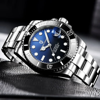 PAGANI DESIGN Men's Automatic Mechanical Watch PD1661 8215 Dive Stainless Steel Waterproof Clock Sapphire Reloj Hombre