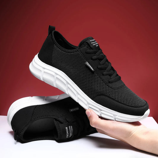 Adidași de vară pentru bărbați, pantofi casual de alergare, pantofi de mers pe jos respirabili din plasă, pantofi sport ușori, pantofi confortabili la modă, Zapatillas
