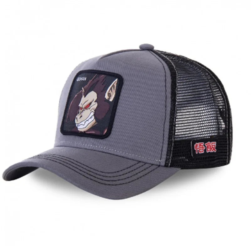 High Quality Dragon Ball Z Styles Anime Son Goku Cotton New Baseball Cap Men Women Hip Hop Dad Adjustable Mesh Hat Trucker Hat