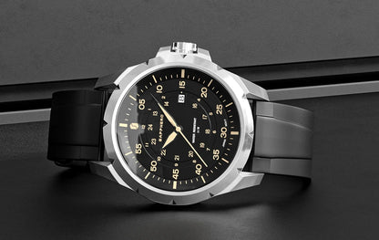 SAPPHERO herenhorloge – Luxe quartzhorloge, waterdicht tot 50 m, voorzien van een geïmporteerd uurwerk en een roestvrijstalen kast – Een ideaal cadeau-idee voor mannen.