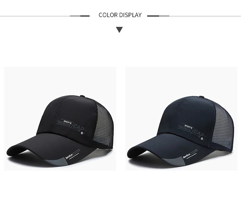 Sombrero de pescador de malla transpirable, informal, de secado rápido y de estilo coreano para hombre, ideal para el verano
