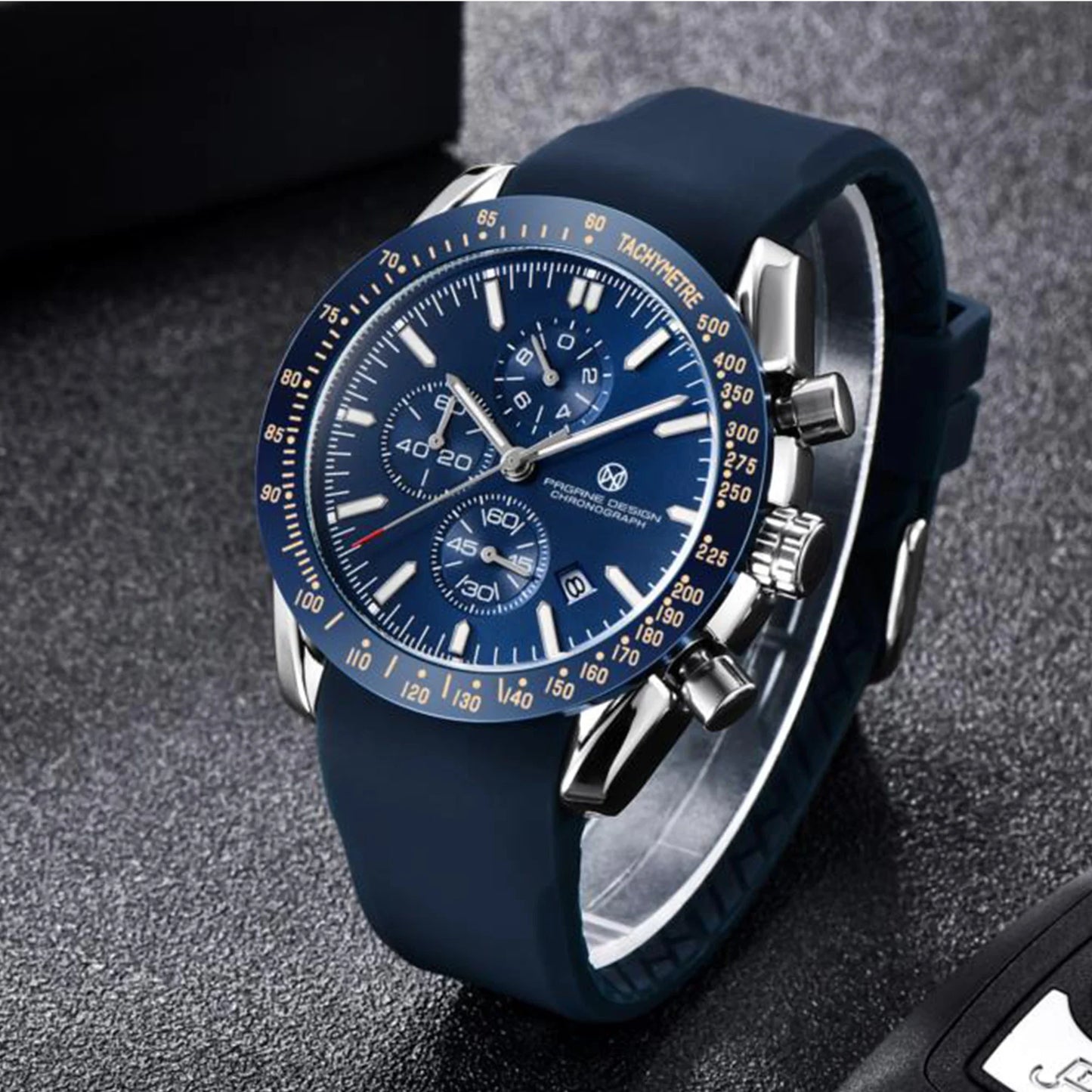 PAGANI DESIGN 45MM 2026 Herren-Quarzuhr 30M wasserdicht Luxus-Business Edelstahl Relogio Masculino 5140