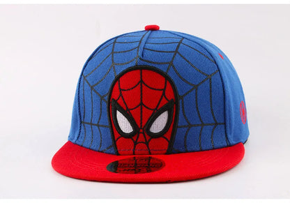 Anime Cartoon Spiderman Hats for Kids Toddler Baby Baseball Cap Spring Summer Children's Snapback Hip Hop Adjustable Caps