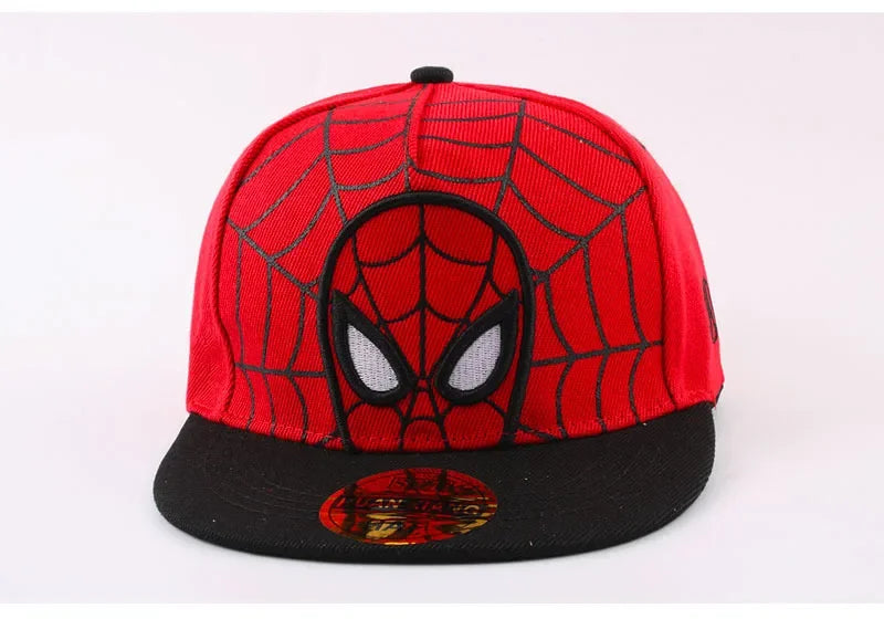 Anime Cartoon Spiderman Hats for Kids Toddler Baby Baseball Cap Spring Summer Children's Snapback Hip Hop Adjustable Caps