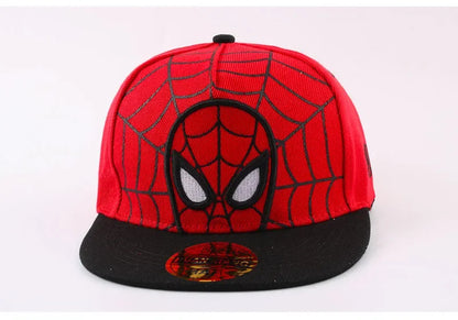 Anime Cartoon Spiderman Hats for Kids Toddler Baby Baseball Cap Spring Summer Children's Snapback Hip Hop Adjustable Caps