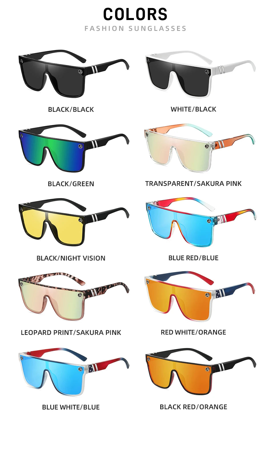 Brand New Sunglasses Men Women Sun Glasses Fishing Eyewear UV400 Cycling Hiking Baseball Softball Outdoor Sport Goggles