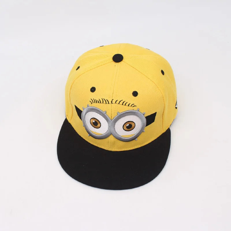 Minions Despicable Me Kevin Baseball Cap High Color Value Cute Shape Parent-Child Sunscreen Adjustable Wide Brim Sunshade Hat