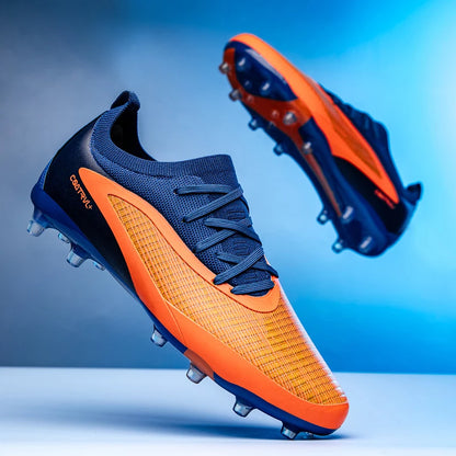 Nouvelles chaussures de football pour hommes, crampons longs pour adultes, chaussures de sport pour l'entraînement en extérieur, respirantes, antidérapantes, confortables pour les garçons, pour les matchs