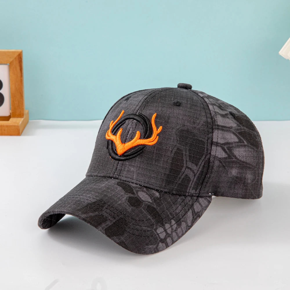 Fashion Horns Embroidery Baseball Caps Men Women amouflage Tactical Sun Hat Spring Autumn Outdoor Sports iking Fishing Visors