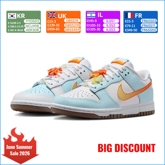 Dámske retro tenisky Nike Dunk Low Hawaii – nízke, ležérne, letné, pohodlné topánky IB8877-191