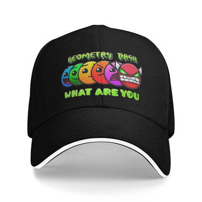 Geometria, Cubo da gioco, Dash, Cappellini da baseball, Hip Hop, Extreme, Demon, Cappellino da sandwich, Stile unisex, Cappellino regolabile, Cappellino da papà, Corsa, Golf