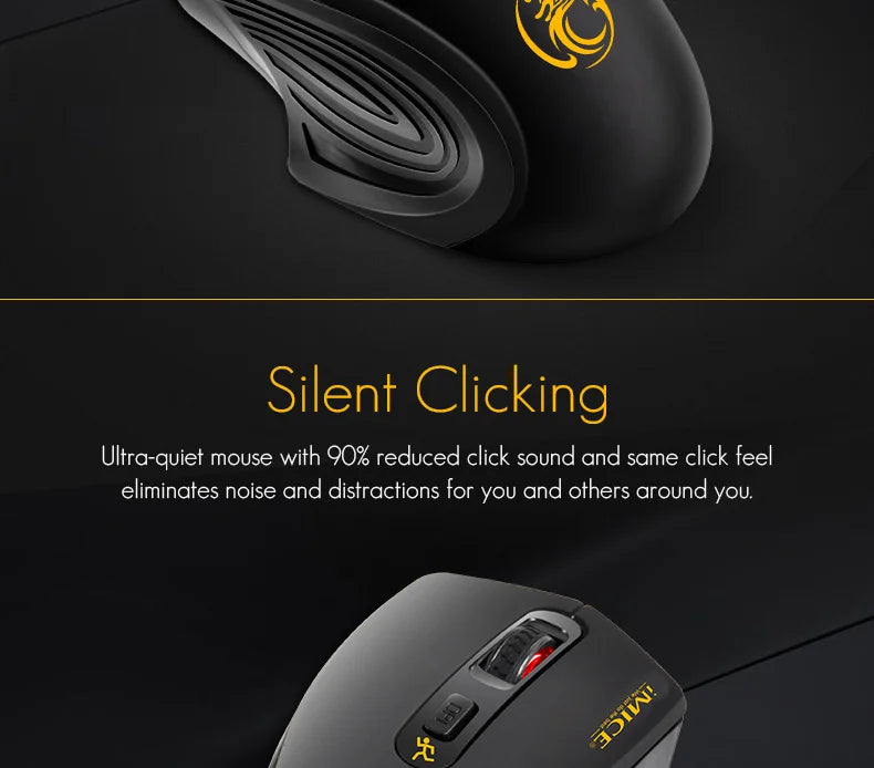 Silent 2.4G USB Wireless Mouse Battery Style Optical Tracking Computer Mice Receiver Soundless Mice For Office Laptop Ipad Mac