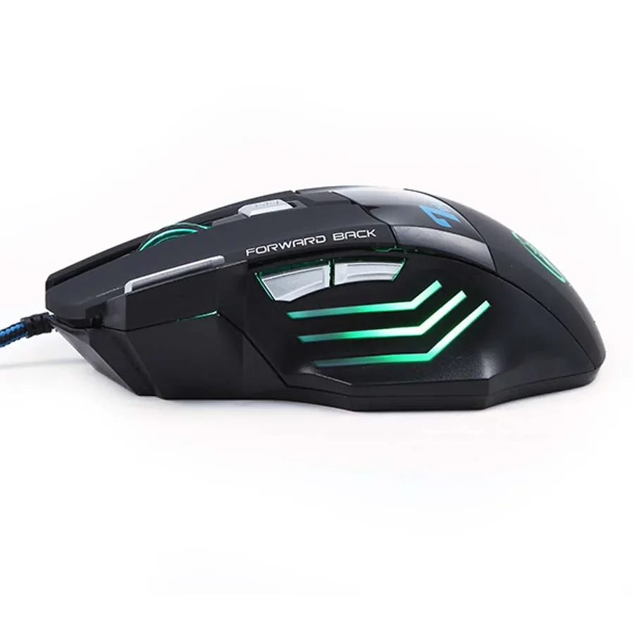 Best Sale 7 Buttons 5500 DPI Super Led Optical Professional USB Wired Gaming Mouse High Quality Computer Cable Game Mice