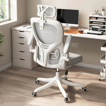Nova cadeira de computador giratória em malha, confortável para casa, com elevação, ergonómica, para uso prolongado, dormitório, escritório, estudo e eSports