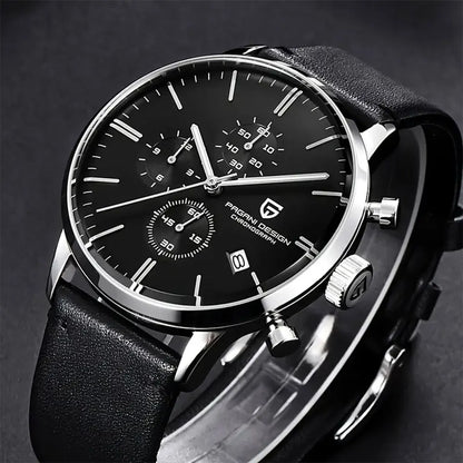 PAGANI DESIGN New 2720K Men Watch VK67 Quartz Wristwatch Multi functional Chronograph Sapphire Glass Waterproof Clock Watch Gift
