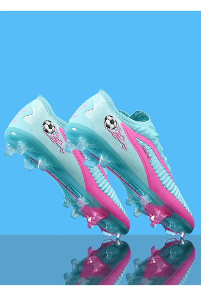 Nouvelles chaussures de football pour hommes, chaussures de sport d'extérieur, chaussures de football pour garçons, respirantes, confortables, crampons longs, chaussures d'entraînement pour adultes, antidérapantes