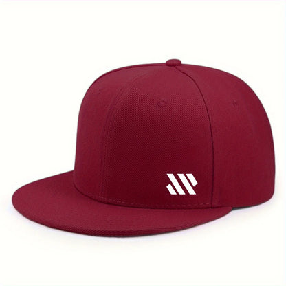 Czapka baseballowa z białym logo, unisex, regulowana, oddychająca, z płaskim daszkiem, lekka czapka outdoorowa i podróżna, nakrycie głowy