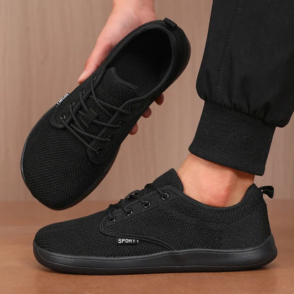 Atmungsaktive Sommer-Flachschuhe für Damen, leichte Mesh-Schuhe, bequeme Wanderschuhe, Herren-Schuhe für breite Füße, weiche Sohle, Freizeitkleidung, Barfuß