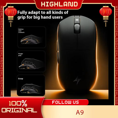 ATK A9 Plus Gaming-Maus kabellos A9/A9 SE/A9 Pro Tri-Mode 8K Gaming-Maus leicht A9 Ultimate E-Sports PC-Geschenk individuell angepasst