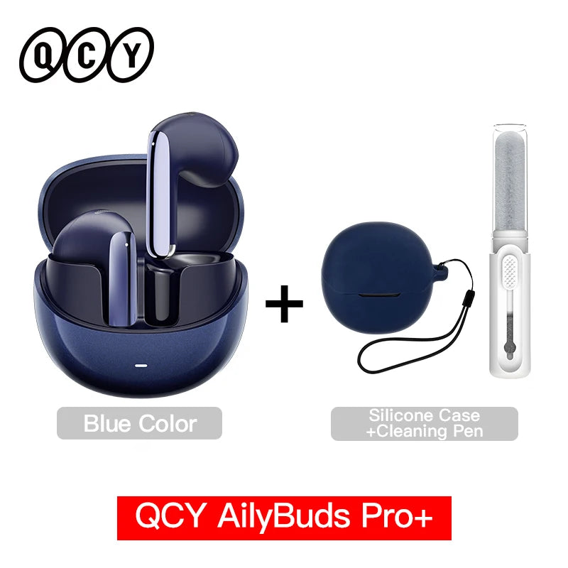 QCY HT10 AilyBuds Pro+ ANC Wireless Earbuds – Hi-Res LDAC Bluetooth 5.3 Earbuds, 6 Mic AI HD Call, Adaptive Noise Cancelling TWS Earphones with Multipoint Connection