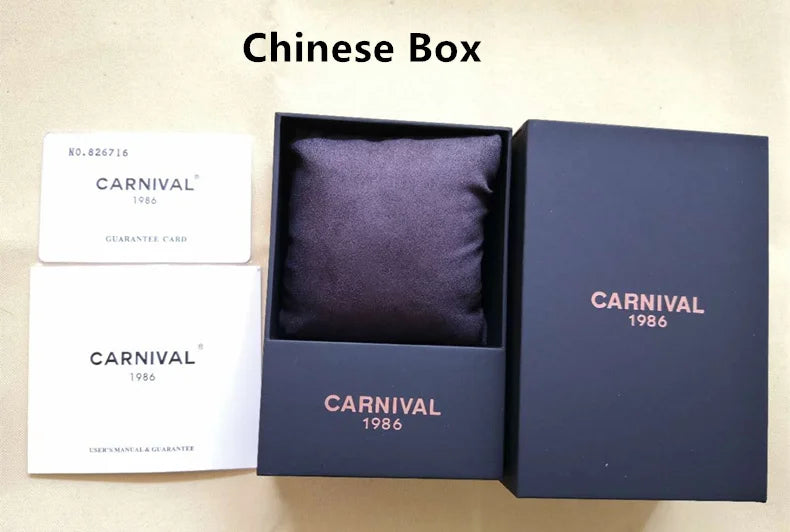 Carnival IW Mechanical Watch For Men Brand Luxury Automatic Men Watches MIYOTA or NH36 Sapphire Luminous Waterproof Reloj Hombre