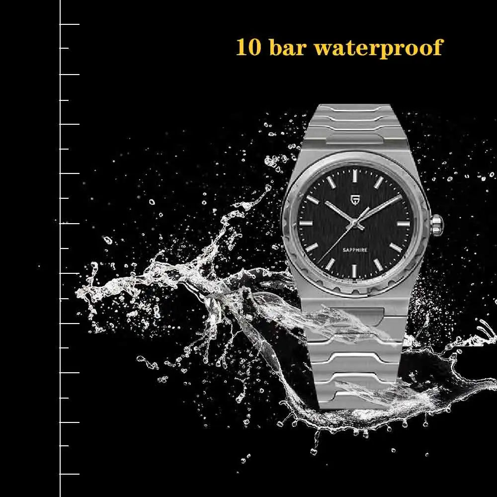 PAGANI DESIGN 2026 new ultra-thin 7mm quartz men's watch stainless steel sapphire 10Bar waterproof C3 upgrade V2 reloj hombre