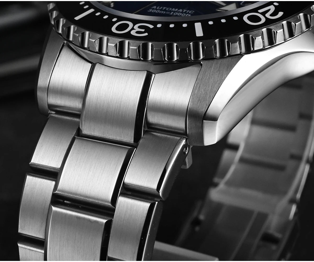 San Martin New 40-44mm Luxury Men's Diver Watch Classic High Quality NH35 YN55 Automatic Mechanical Sapphire BGW-X1 20Bar SN0009