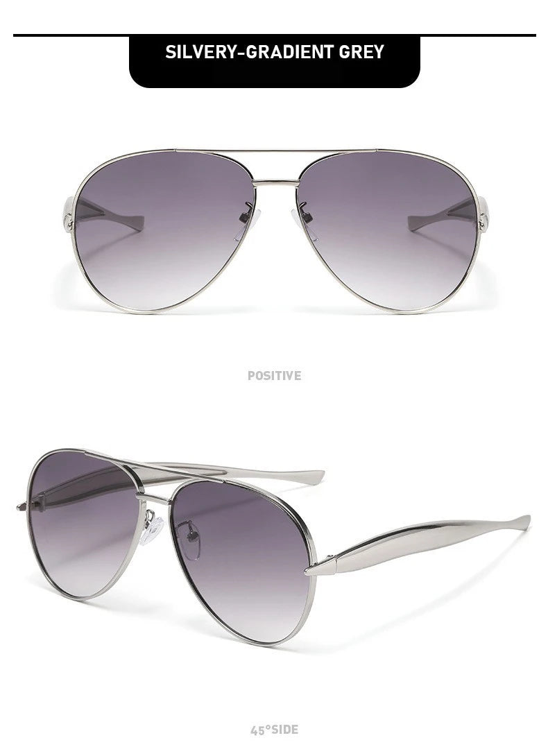 High-end Quality Metal Sunglasses - Fashionable, Retro Pilot-style Sunglasses - Uv-protective Sun Glasses - 7508