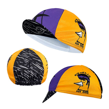 New cycling cap, polyester sweat absorption, fashion trend, unisex, graffiti