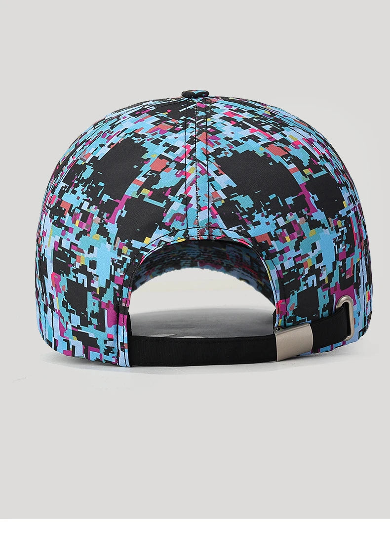 Summer Graffiti Light Board Baseball Cap Unisex Outdoor Sun Protection Hat Fashion Sports Cap Casual Duckbill Cap