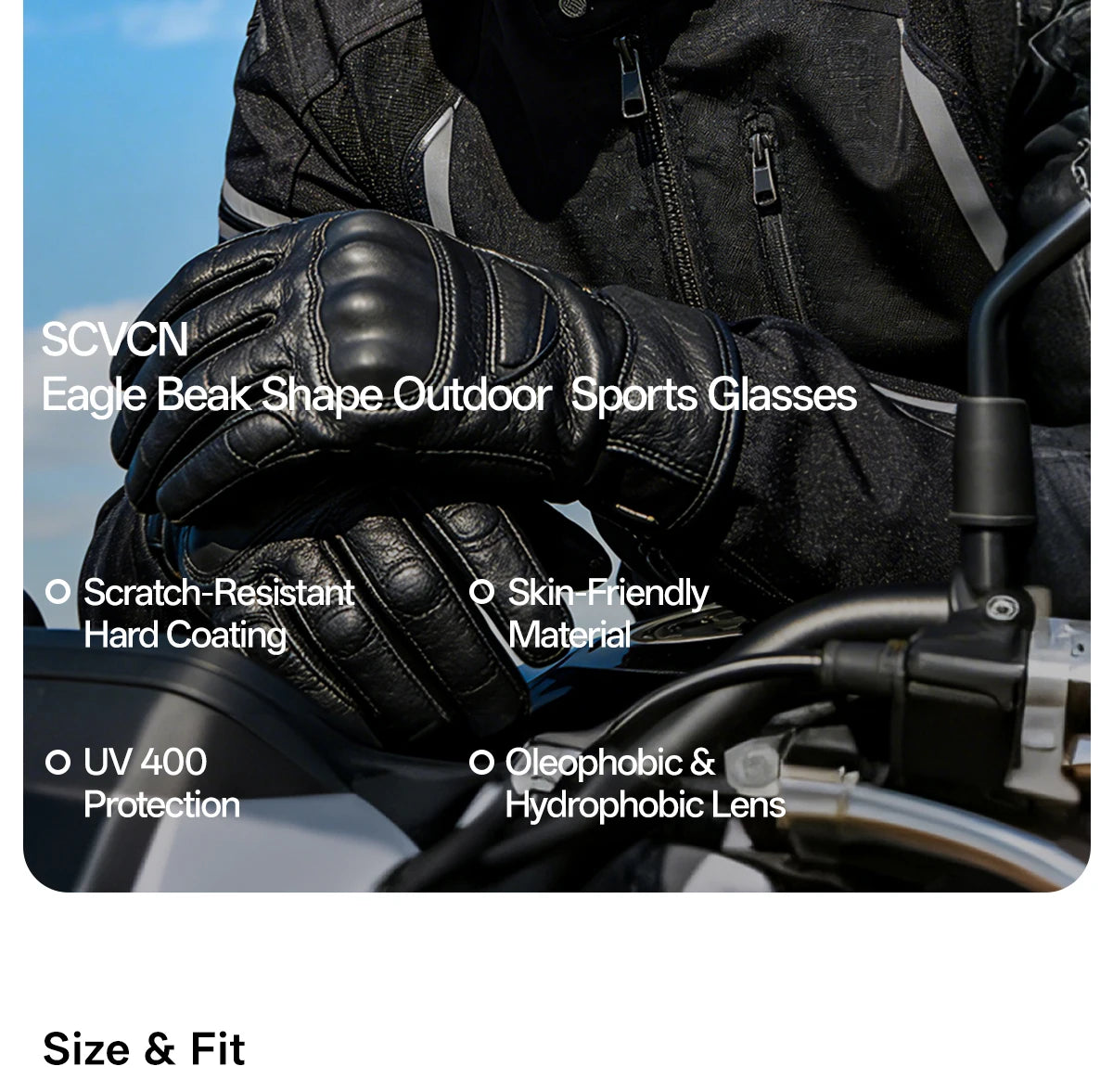 SCVCN Sunglasses for Men New Fashion Cycling Glasses UV400 Lenses Cycling Road Mountain Bike Glasses Women Casual Hiking 2026