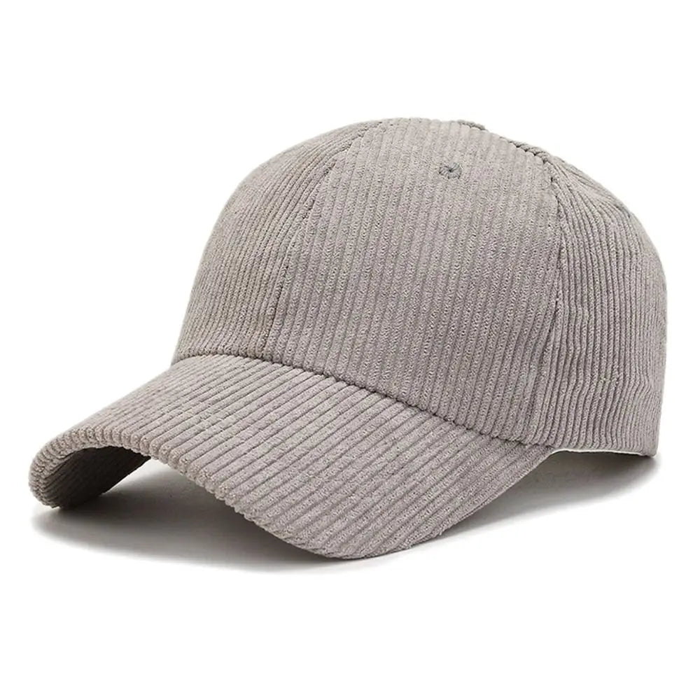 Unisex-baseballkeps i corduroy, justerbar solhatt, hiphop-keps för män