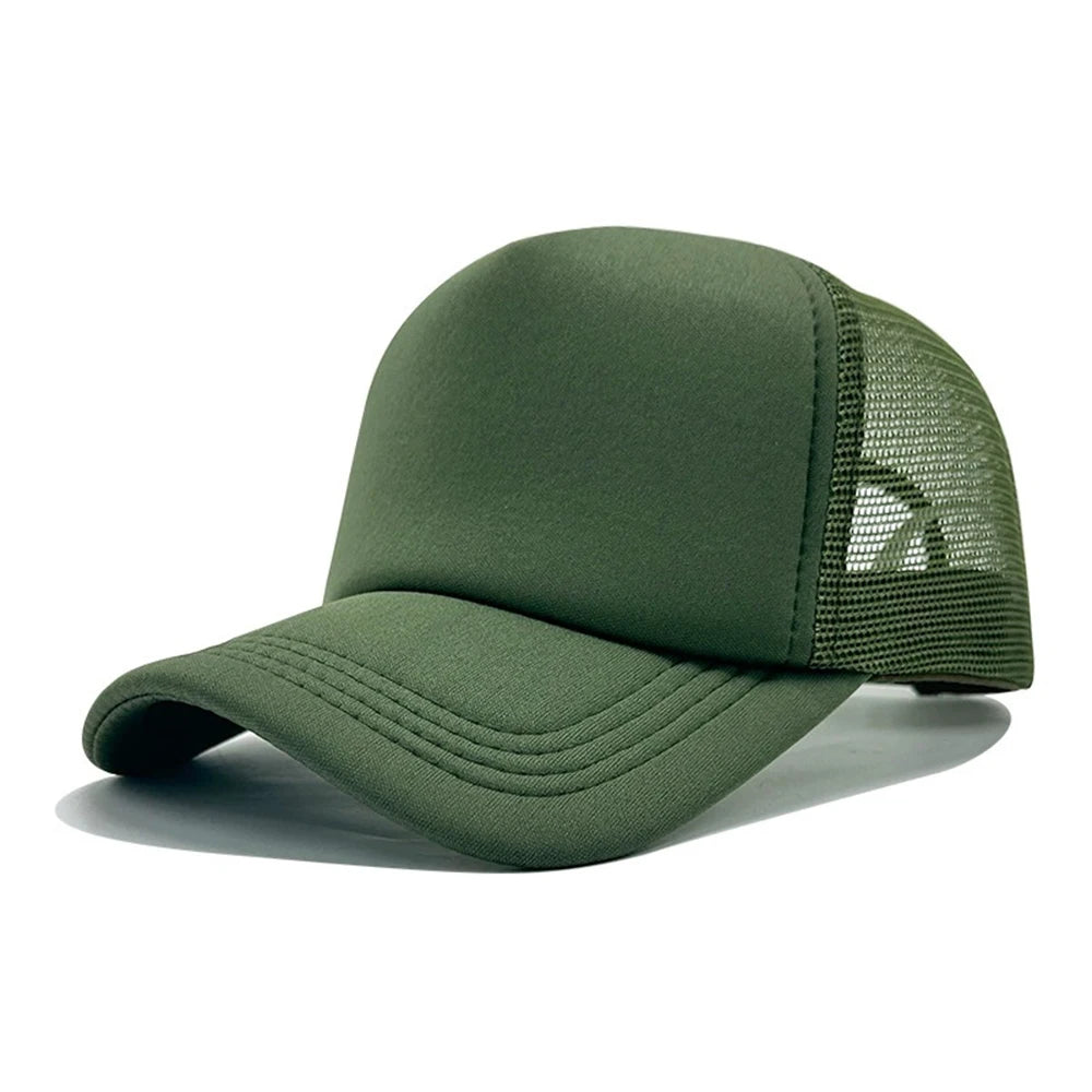 Czapka unisex, casualowa, gładka, z siateczki, czapka baseballowa z regulowanym zapięciem typu snapback dla kobiet i mężczyzn, czapka w stylu hip-hopowym, czapka typu trucker, czapka w stylu streetwear, czapka typu „dad hat”