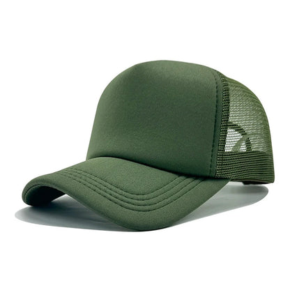 Czapka unisex, casualowa, gładka, z siateczki, czapka baseballowa z regulowanym zapięciem typu snapback dla kobiet i mężczyzn, czapka w stylu hip-hopowym, czapka typu trucker, czapka w stylu streetwear, czapka typu „dad hat”