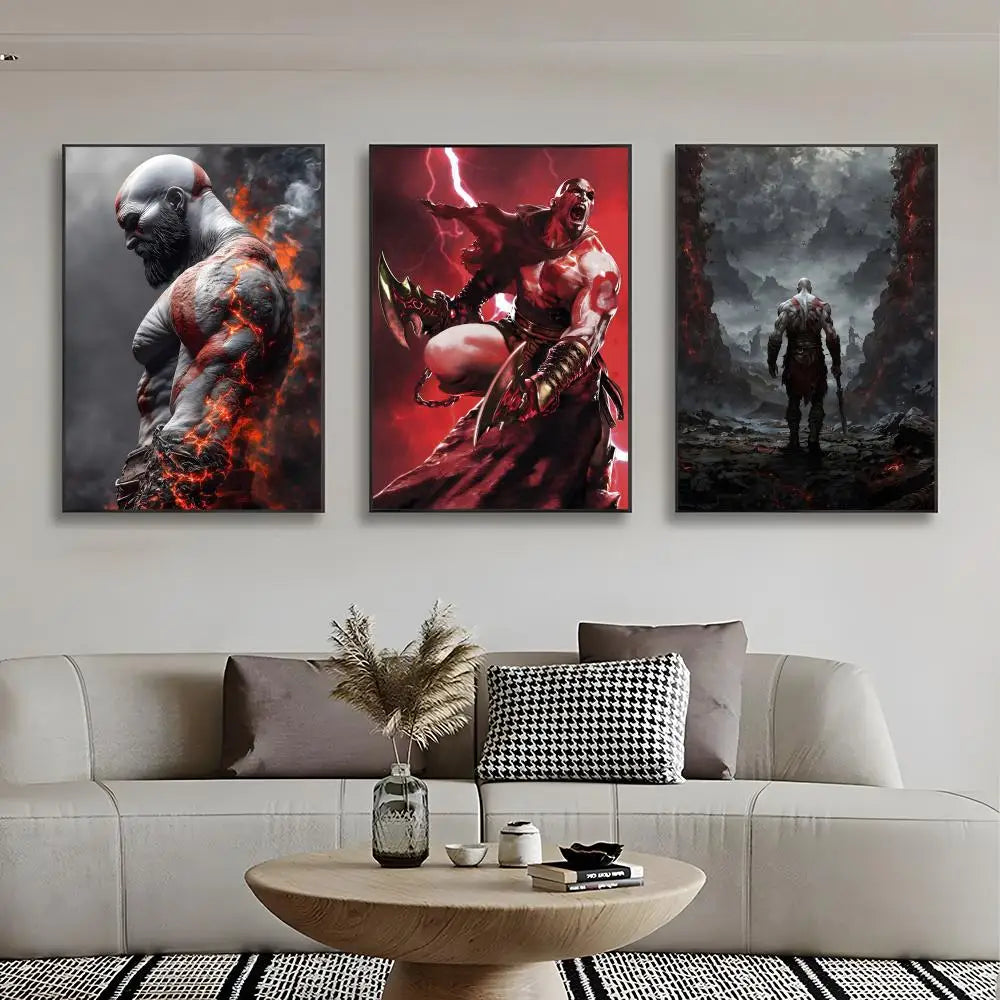 Game G-God of War Poster Wall Art Print Poster Decorative Mural Home Decor Gift Unframed