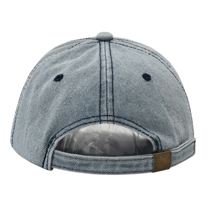 Gorra de béisbol rasgada de color liso, gorra snapback de denim lavado, estilo hip hop, transpirable, ropa urbana, gorras desgastadas para mujer y hombre