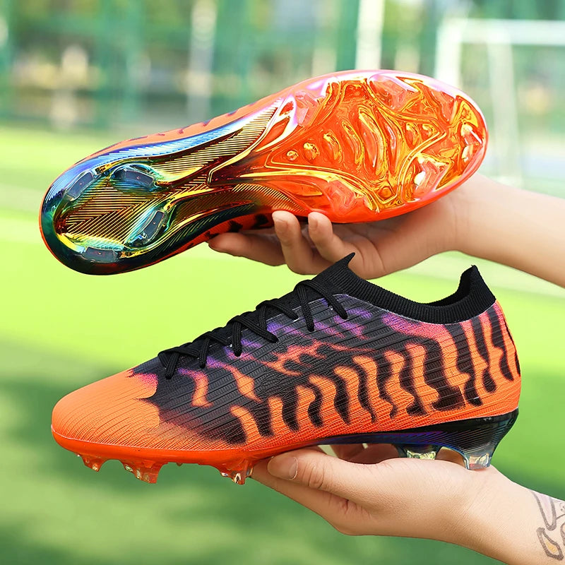 Nouvelles chaussures de football pour hommes, légères, de haute qualité, pour terrain gazonné, best-seller, crampons antidérapants mi-montants pour l'entraînement en extérieur