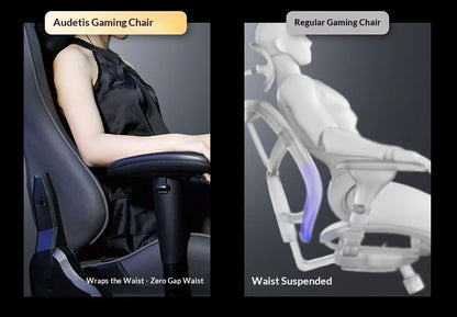 Office Ergonomic Gaming Chair Computer Desk Chair with Armrests, Comfortable Ergonomic Gaming Chair for Home Office, Bedroom & Gaming Room, Technology Fabric Executive Chair