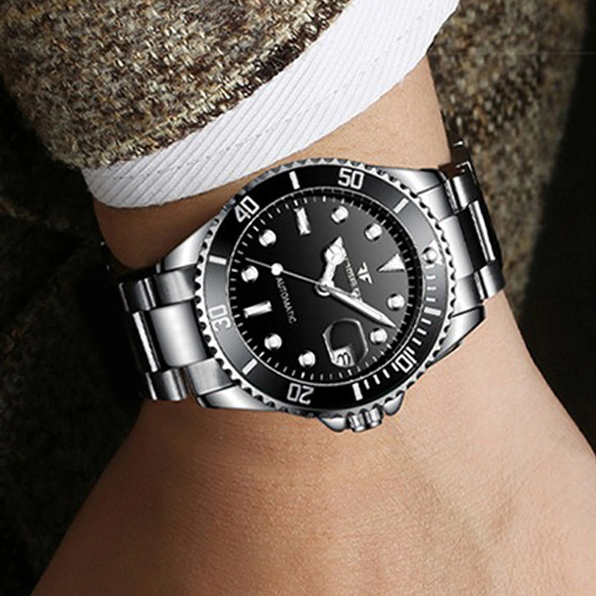 Relojes de pulsera mecánicos BINBOND para hombre, de lujo, luminiscentes, herméticos, automáticos, con tourbillon y esqueletizados