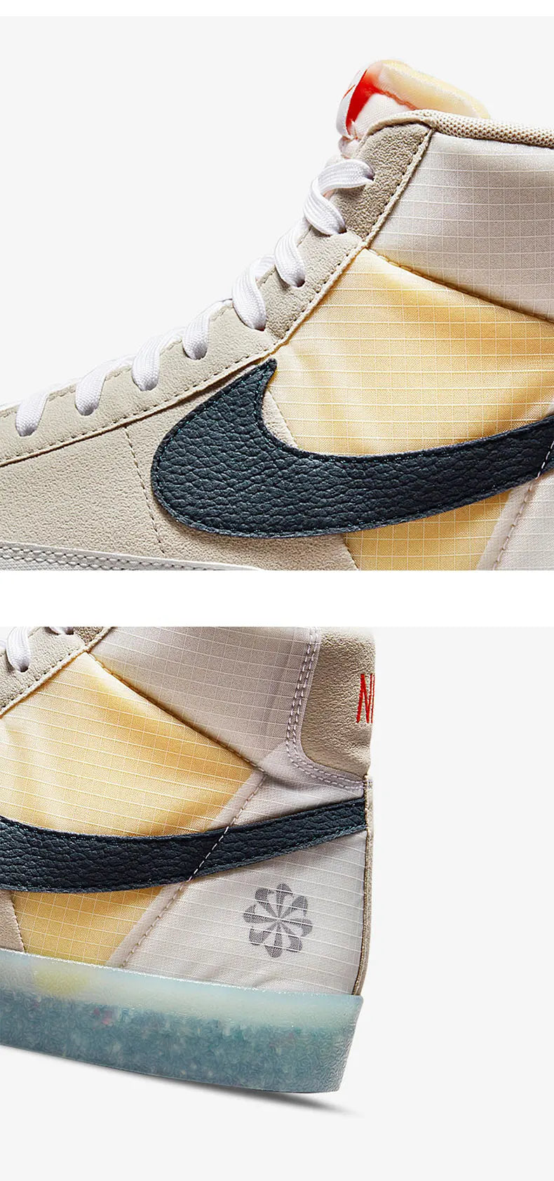 Nike Genuine Blazer Men's and Women's High Top Jelly Bottom Classic Board Shoes DH4505-200