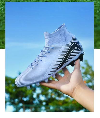 Nouvelles chaussures de football professionnelles pour hommes, chaussures de football antidérapantes, unisexes, respirantes, chaussures de futsal, nouvelles chaussures à crampons, livraison directe, ultralégères