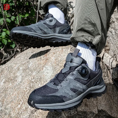Zapatillas de senderismo para hombre Baasploa: antideslizantes, resistentes al desgaste, para escalada y senderismo al aire libre; con interior de algodón para mayor comodidad; zapatillas deportivas para actividades al aire libre.