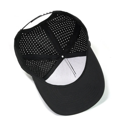 1PC New Five-ply laser perforated quick-drying cap breathable sports visor cap summer waterproof perforated truck baseball cap