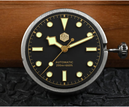 San Martin New 37mm BB54 Vintage Diver Watch ST2130 Automatic Mechanical Men Wristwatch Sapphire Luminous Waterproof 200m SN0138