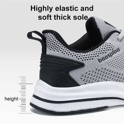 Chaussures de course Baasploa pour homme : nouvelles baskets décontractées légères en mesh, de créateur, respirantes, à lacets, pour le sport et la marche en extérieur